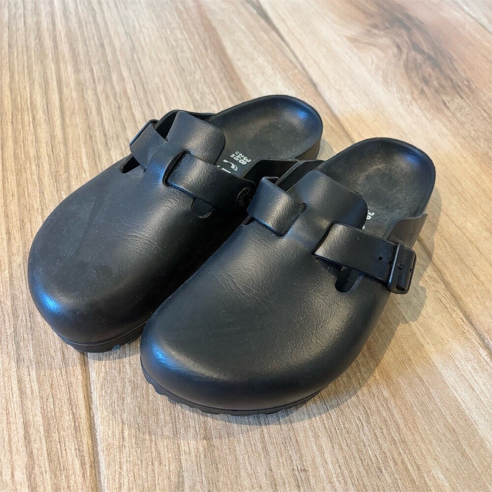 Birkenstock Boston Clogs Unisex Black Waterproof Slip-On EU 38 US W7/M5